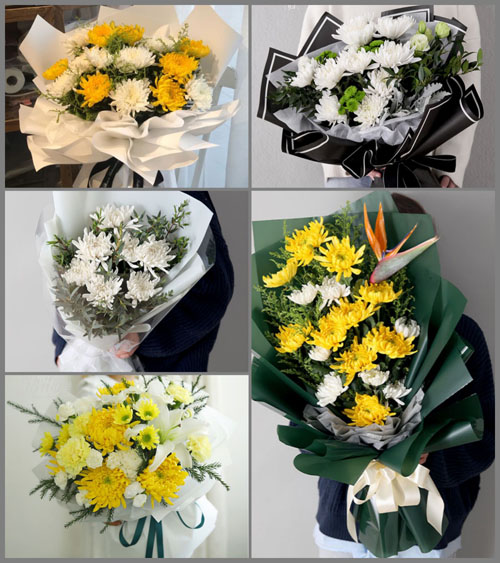 广东梅州市蕉岭县三圳镇铁西村白事花束代送